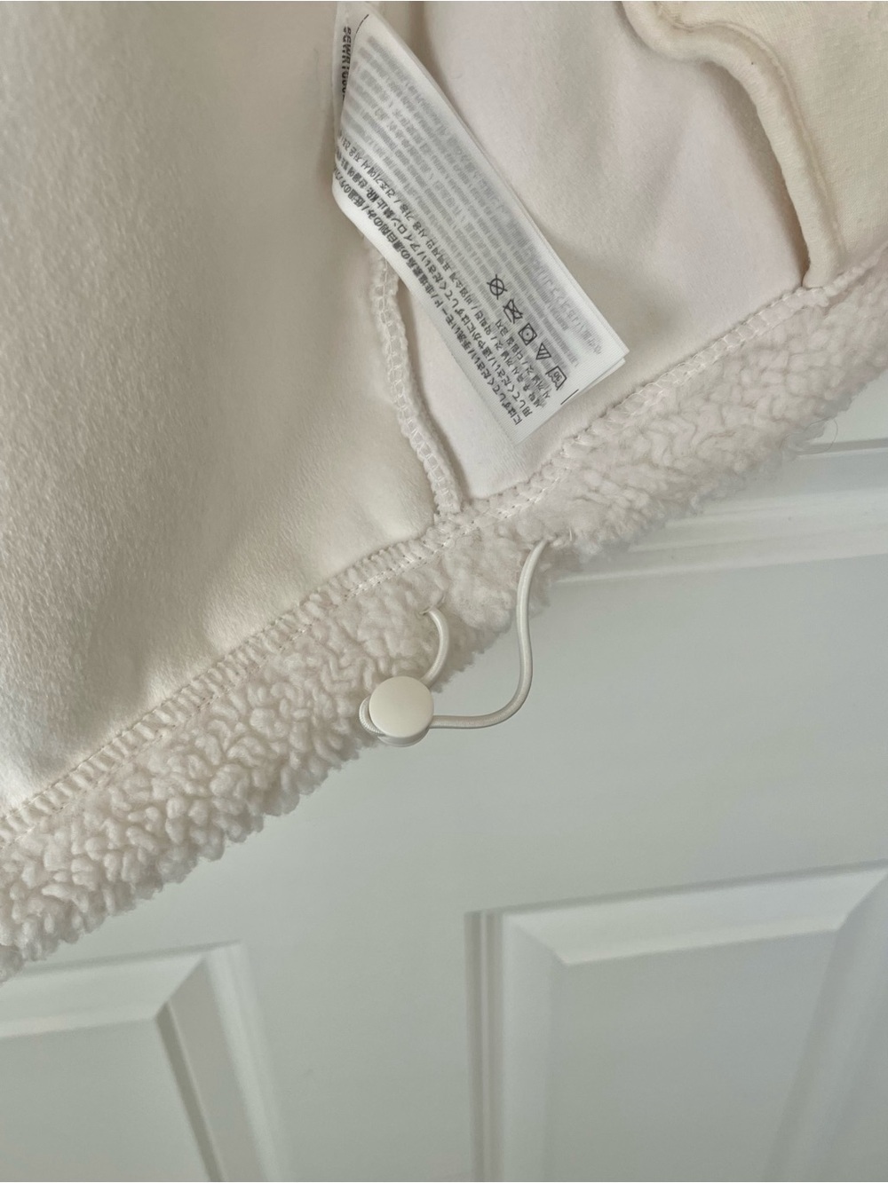 Abercrombie Fitch Soft AF Sherpa Teddy Zip Jacket XXL Women’s Ivory Cream - Picture 7 of 11